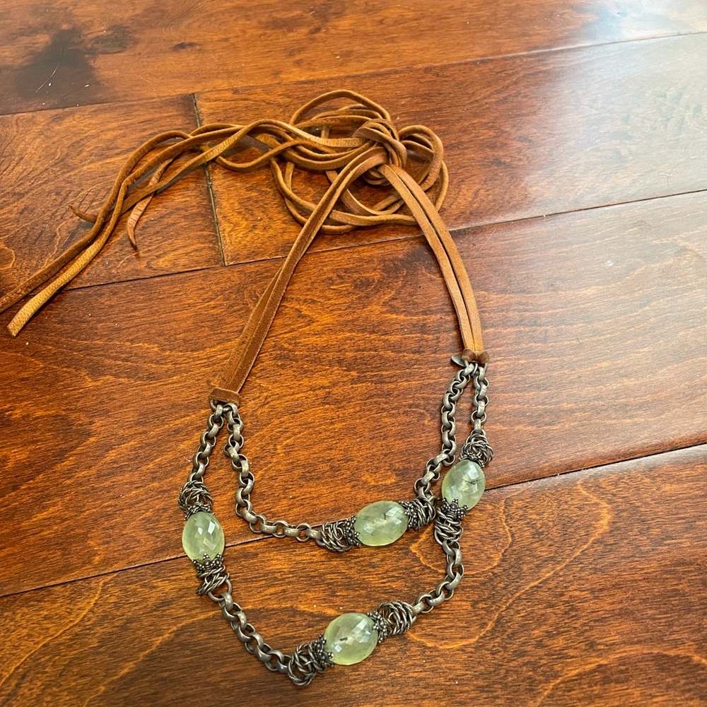 Emily Jane green stone necklace